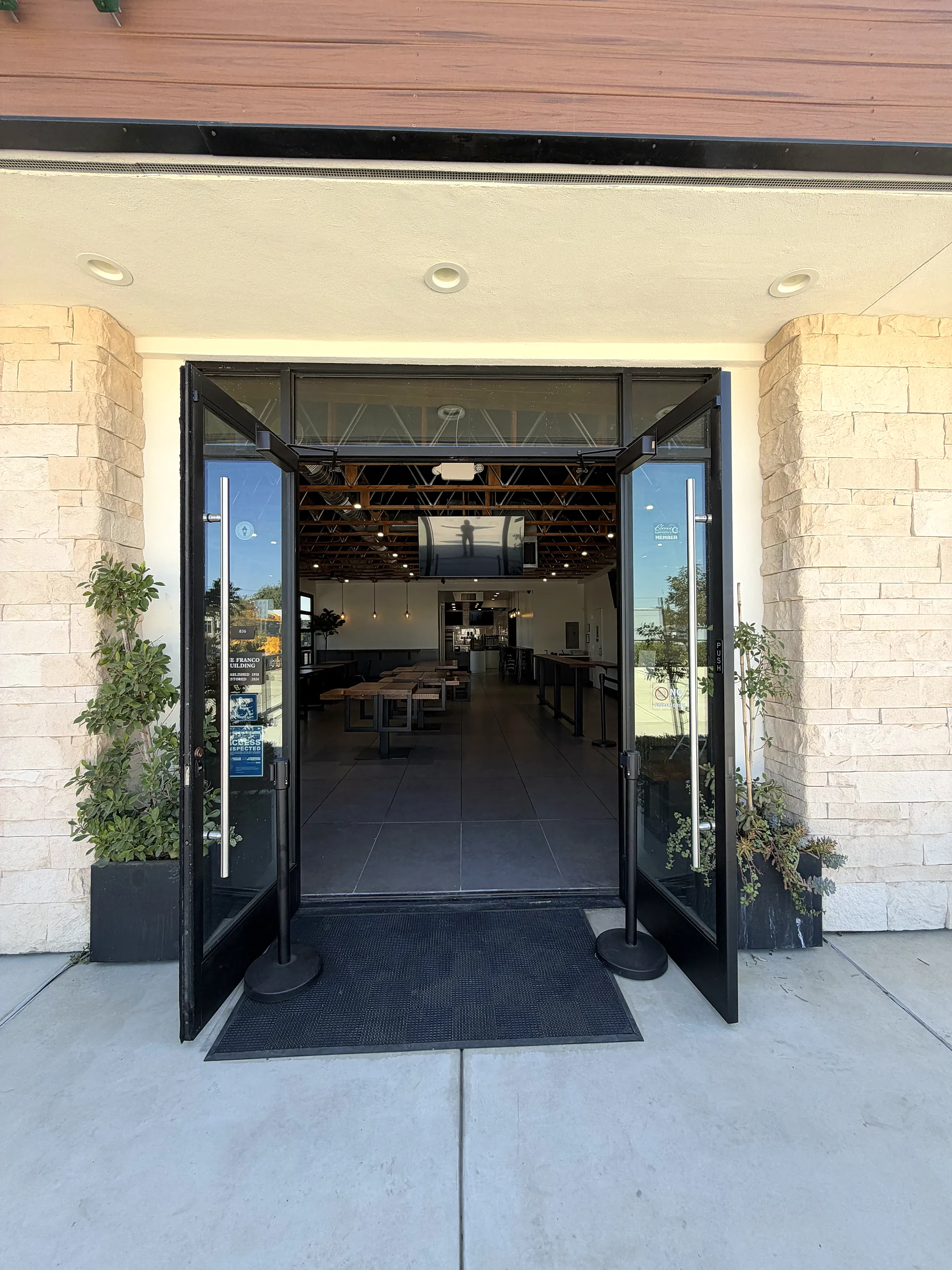 Front entrance on Pollasky Ave